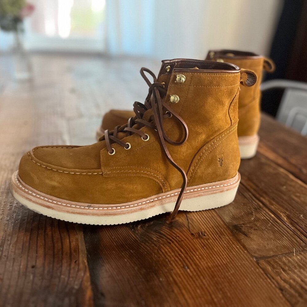 (Only 1 Wear) Men's Frye Hudson Workboot Wedge - Golden Rod - Size 10